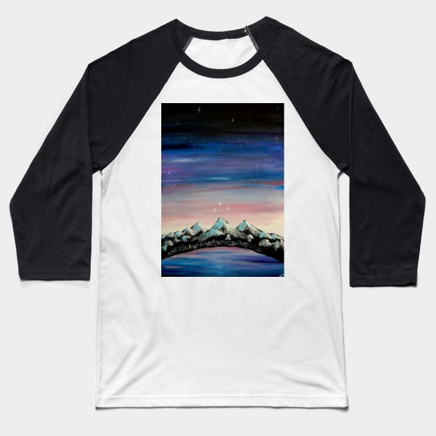 Velaris Night Court inspired painting Baseball T-Shirt by artofnella